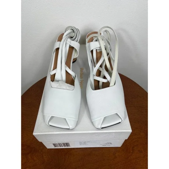 Reike Nen Open Toe Strap Sandals in White Size 7